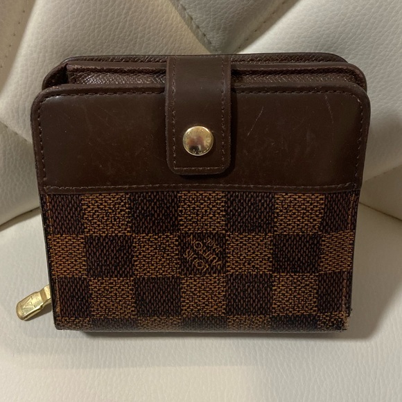 Louis Vuitton Damier Ebene Compact Zip Bifold Wallet - Picture 1 of 15